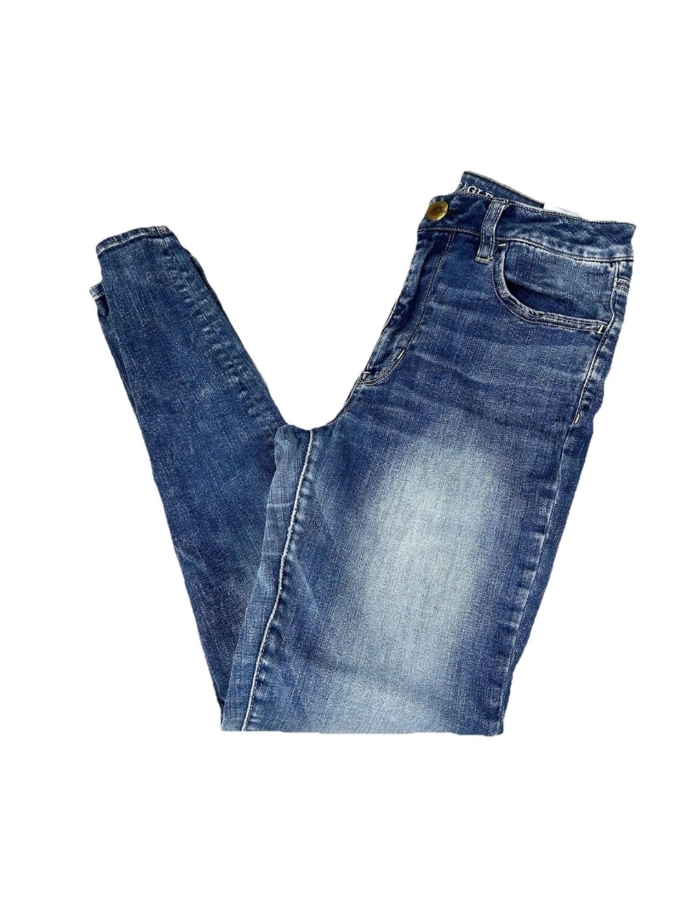 Y2K American Eagle Women’s Size 8 Hi Rise Jegging Jeans Dark Wash Super Stretch